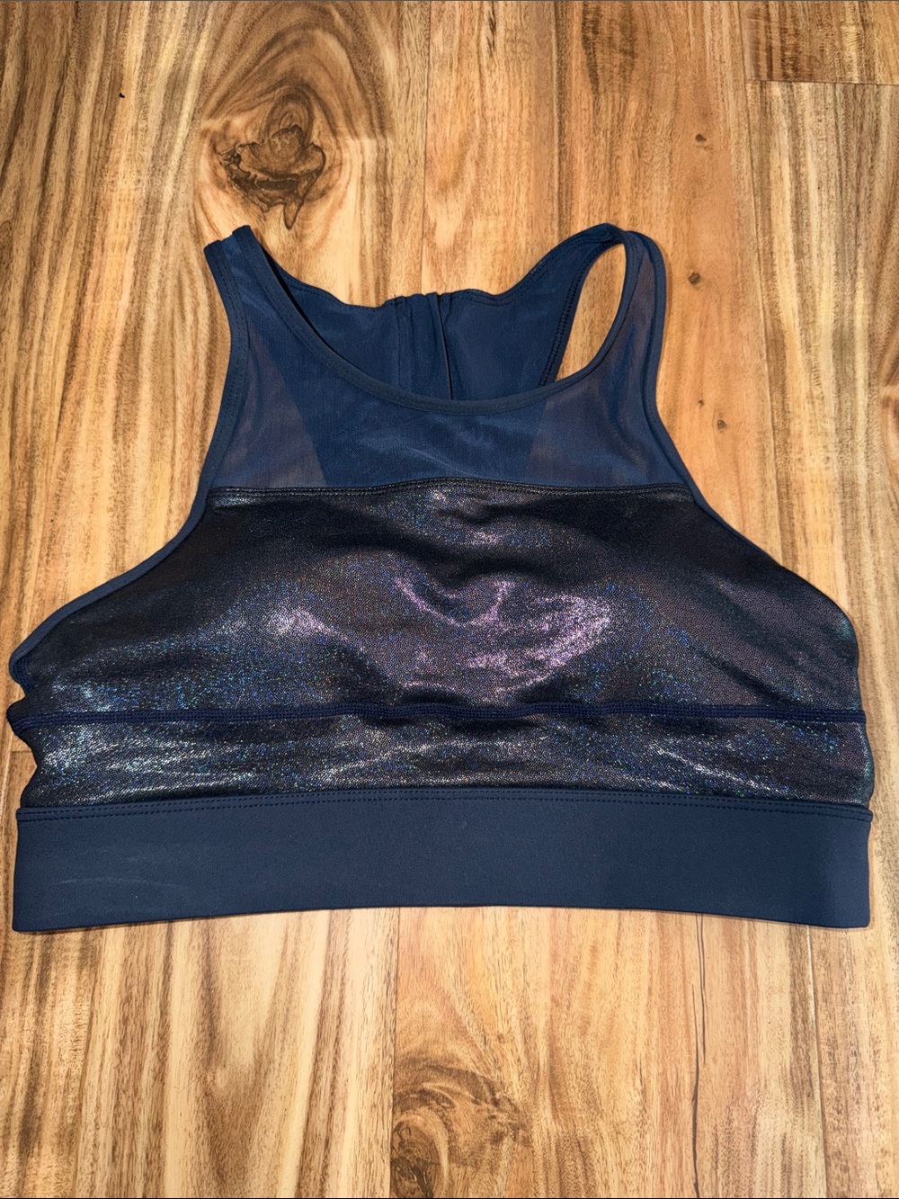 Women's Zyia All Star Shimmery Navy Sports Bra